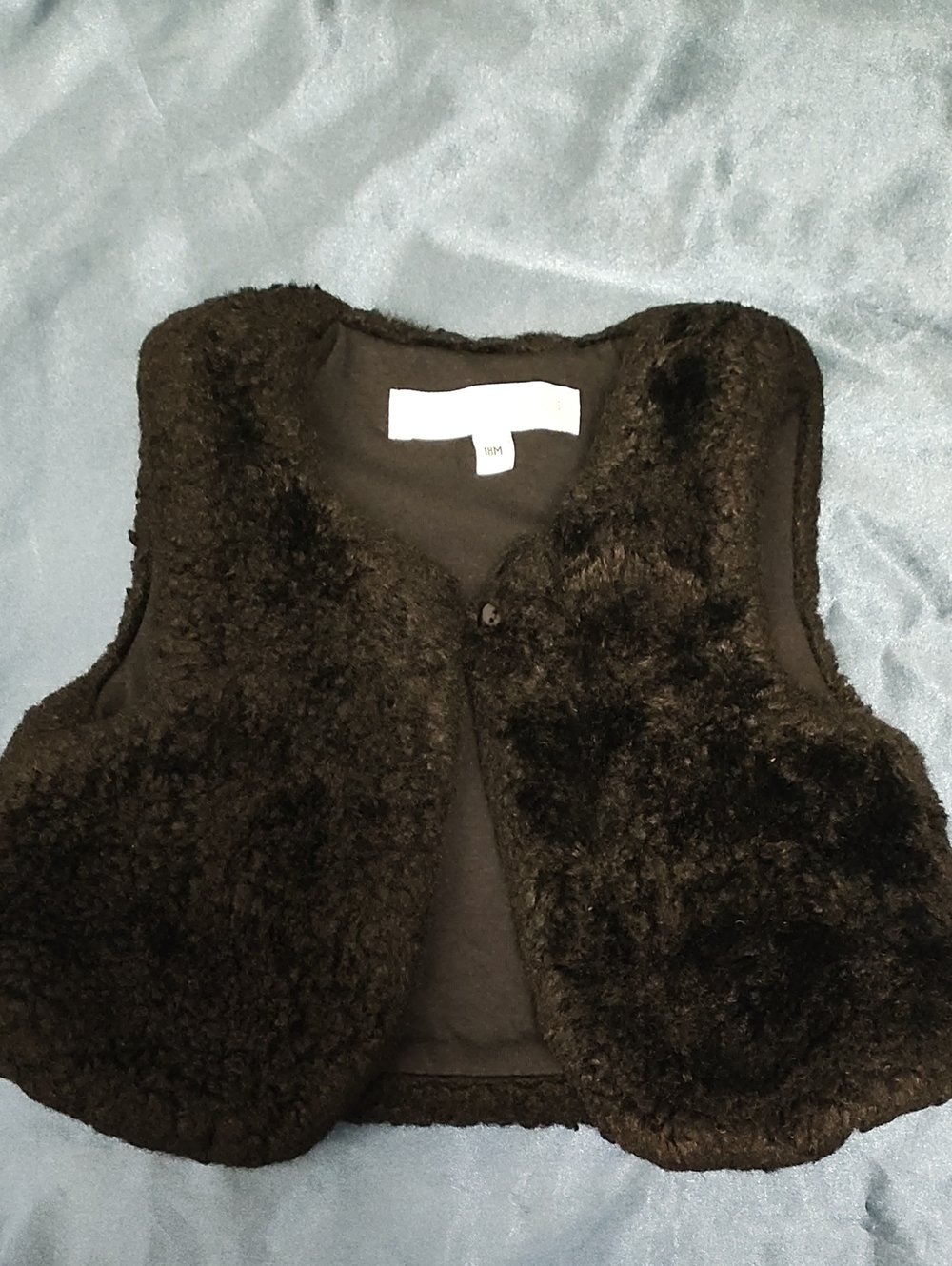 Rachel Zoe Kids Dark Brown Faux Fur Vest